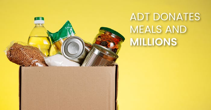 ADT Donates meals and millions (fb)