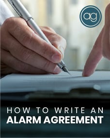 how to write an alarm agreement_si