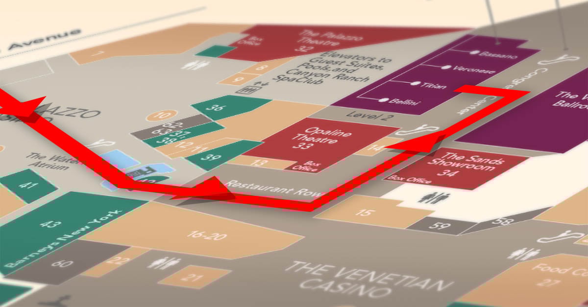 isc west, map, route