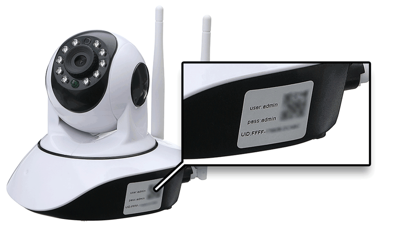 security camera, UID, serial number
