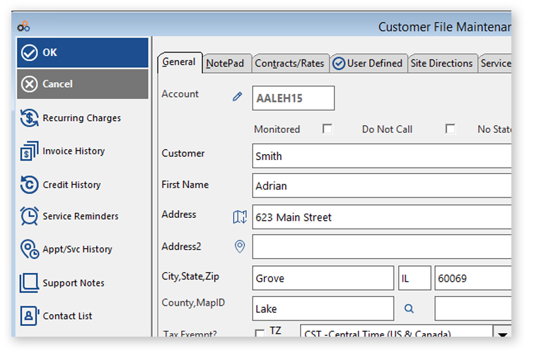 cornerstone billing solutions, integration, CRM, alarm