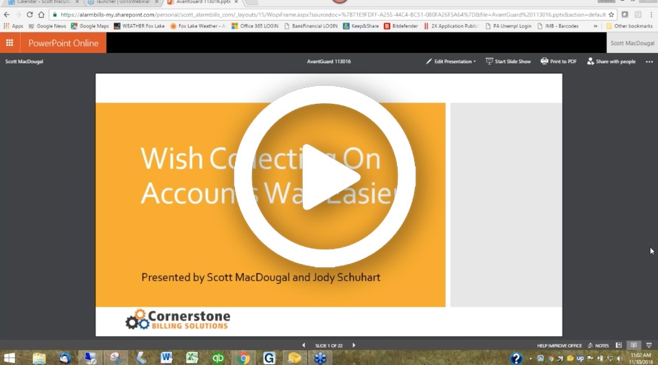 AG Webinar - Cornerstone Billing