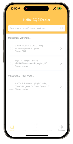 Account Status Visibility