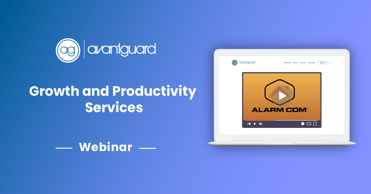 alarm.com, ag webinar, growth and productivity services