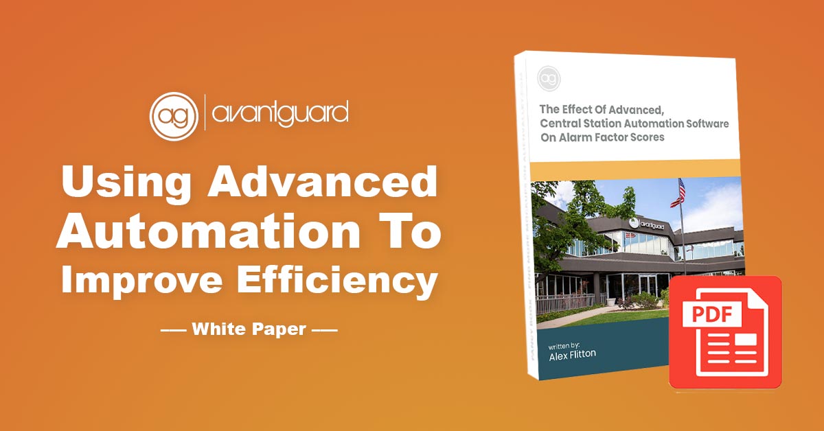 white paper, central station automation, alarm factor score